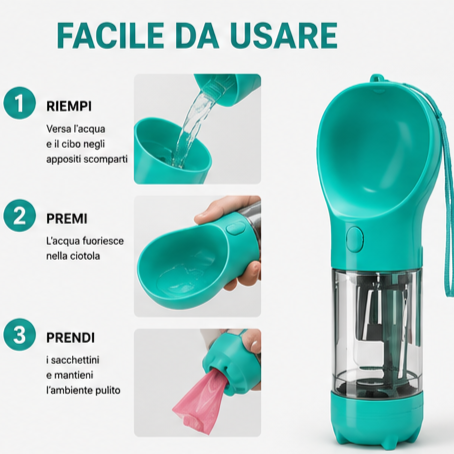 DoggoComfy™ - Borraccia per cani 3 in 1