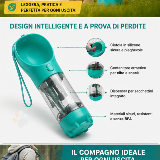 DoggoComfy™ - Borraccia per cani 3 in 1