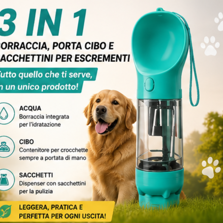 DoggoComfy™ - Borraccia per cani 3 in 1