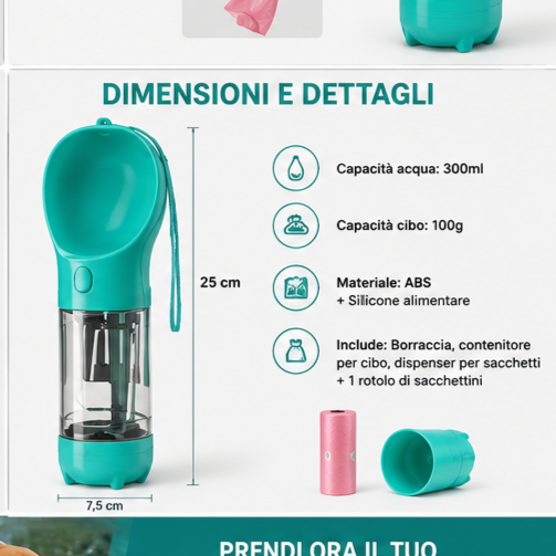 DoggoComfy™ - Borraccia per cani 3 in 1